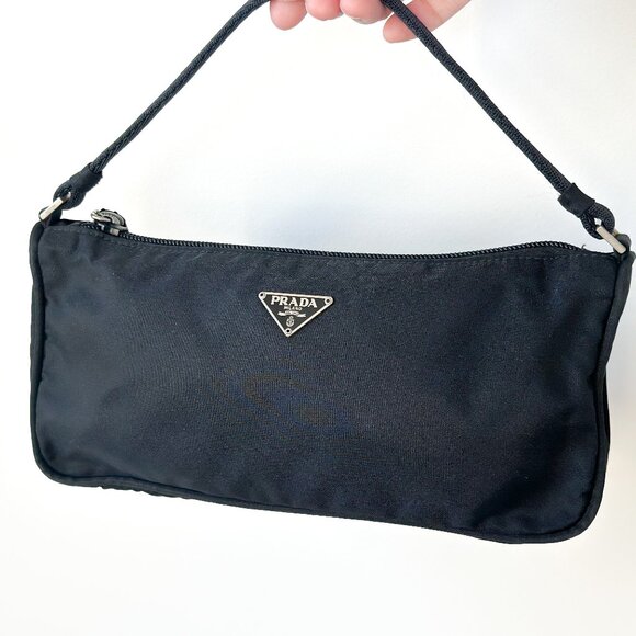 Prada Handbags - Prada Tessuto Pochette Nylon Bag